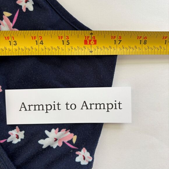 Womens Spaghetti Strap Sundress Sz Large Short Adjustable Dark Floral Summer - Picture 3 of 7